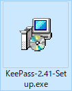 KeePass のインストールファイル